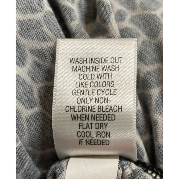 Dana Buchman Womens Size Medium Animal Print Ruched Sides Tunic Blouse - Picture 8 of 8